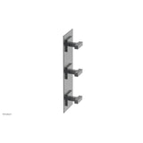 Phylrich - CROI - Thermostatic Valve with Two Volume Control - Lever Handles - Gun Metal