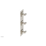 Phylrich - CROI - Thermostatic Valve with Two Volume Control - Lever Handles - Polished Nickel