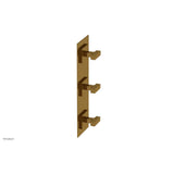 Phylrich - CROI - Thermostatic Valve with Two Volume Control - Lever Handles - French Brass
