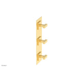 Phylrich - CROI - Thermostatic Valve with Two Volume Control - Lever Handles - Satin Gold