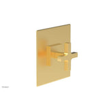 Phylrich - CROI - Thermostatic Shower Trim, Cross Handle - Burnished Gold