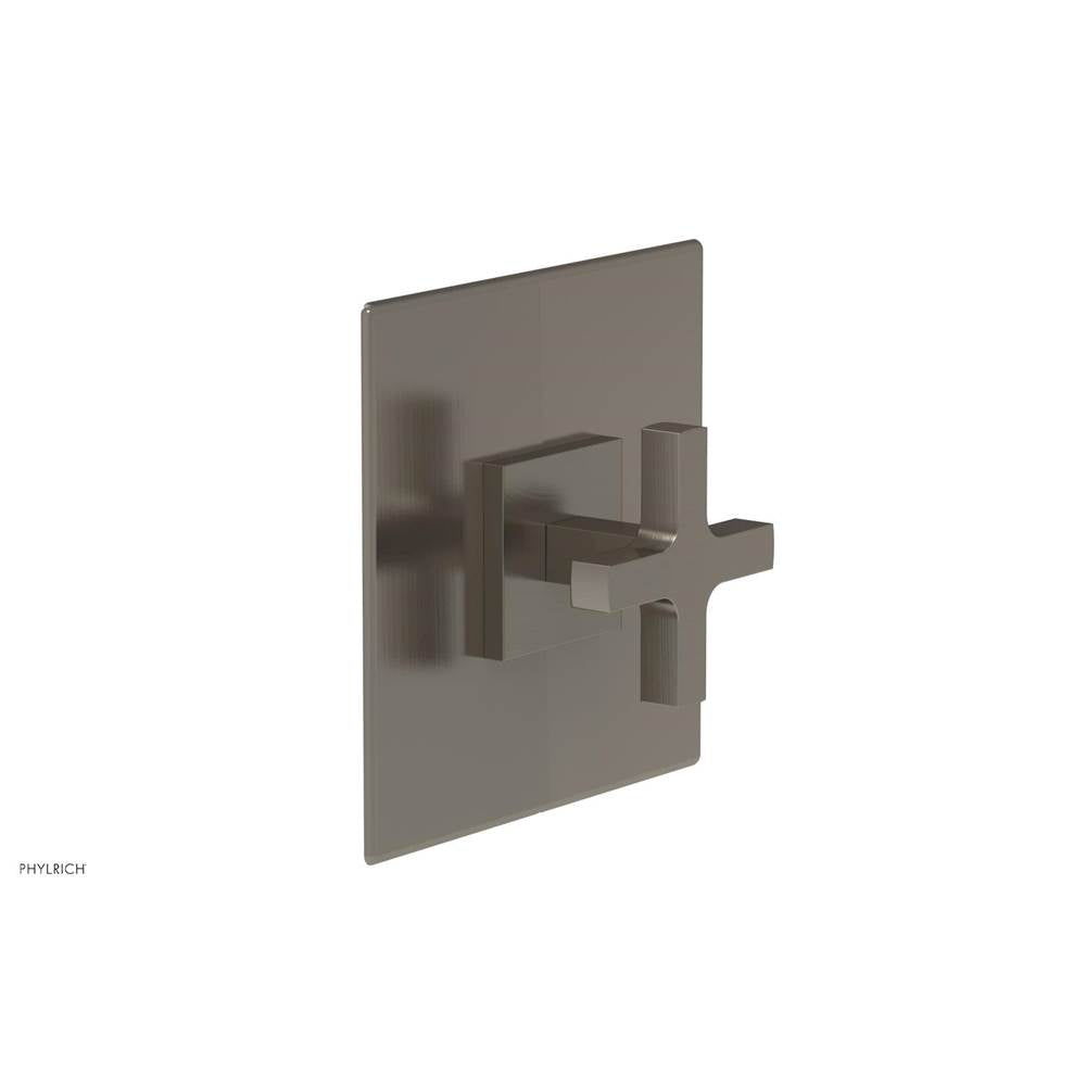 Phylrich - CROI - Thermostatic Shower Trim, Cross Handle - Pewter