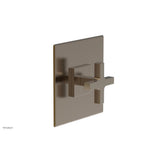 Phylrich - CROI - Thermostatic Shower Trim, Cross Handle - Antique Brass