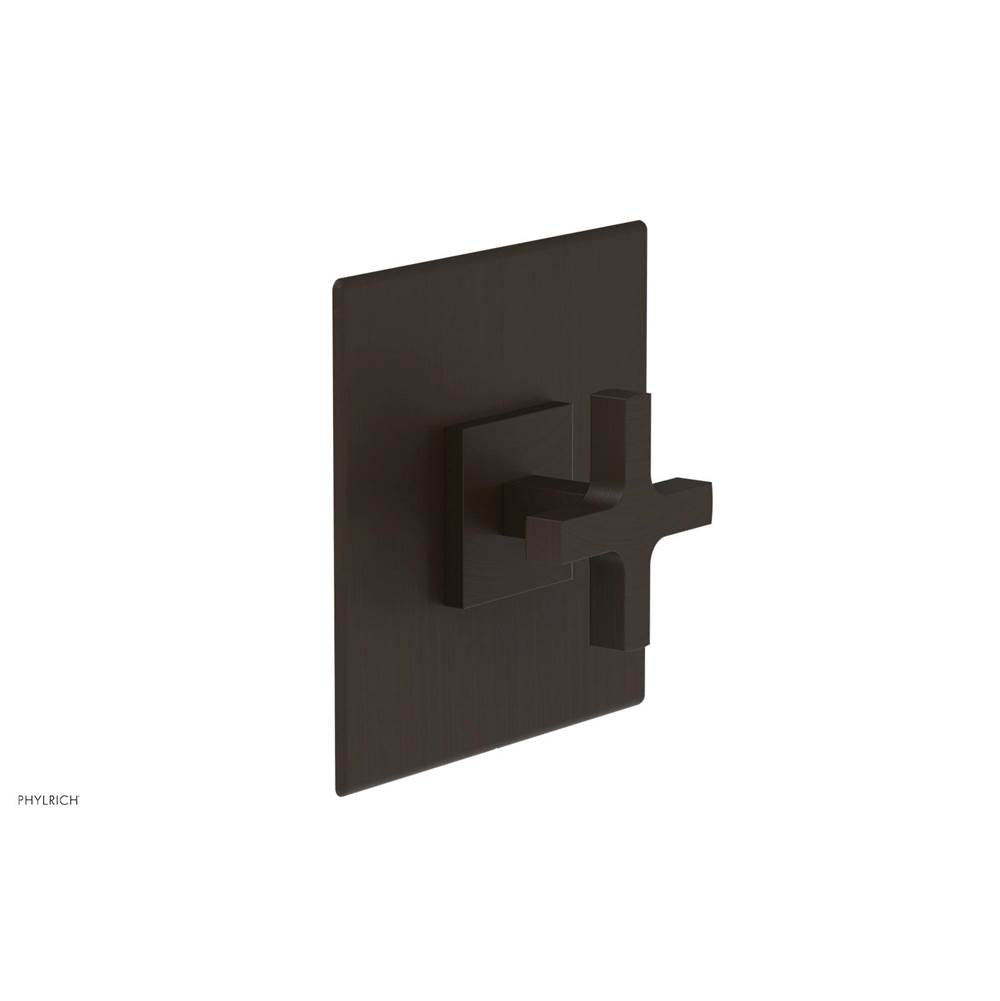 Phylrich - CROI - Thermostatic Shower Trim, Cross Handle - Antique Bronze