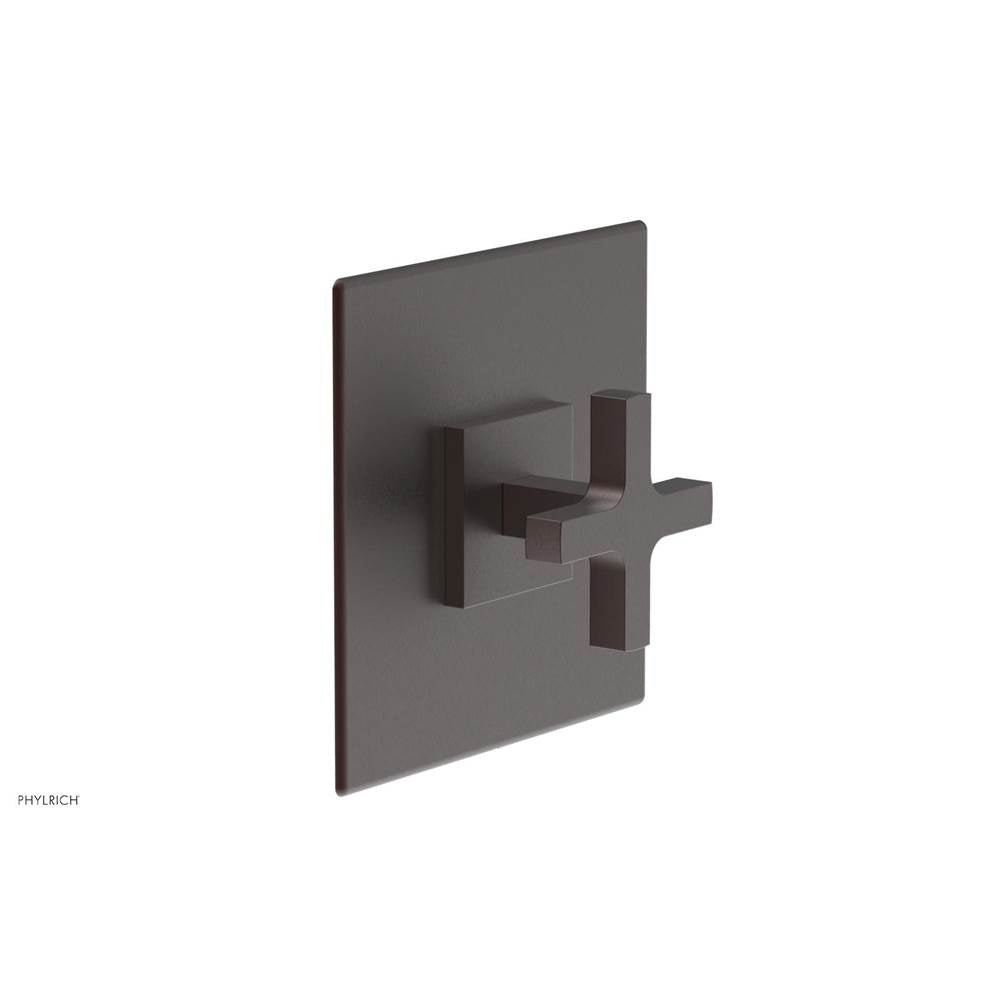 Phylrich - CROI - Thermostatic Shower Trim, Cross Handle - Weathered Copper