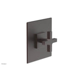 Phylrich - CROI - Thermostatic Shower Trim, Cross Handle - Weathered Copper
