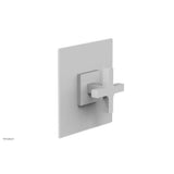 Phylrich - CROI - Thermostatic Shower Trim, Cross Handle - Satin White
