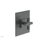 Phylrich - CROI - Thermostatic Shower Trim, Cross Handle - Gun Metal