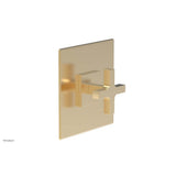 Phylrich - CROI - Thermostatic Shower Trim, Cross Handle - Satin Brass