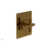 Phylrich - CROI - Thermostatic Shower Trim, Cross Handle - French Brass