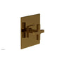 Phylrich - CROI - Thermostatic Shower Trim, Cross Handle - French Brass