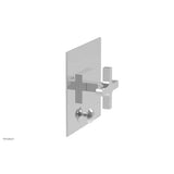 Phylrich - CROI - Pressure Balance Shower Plate with Diverter and Cross Handle Trim Set - Polished Chrome