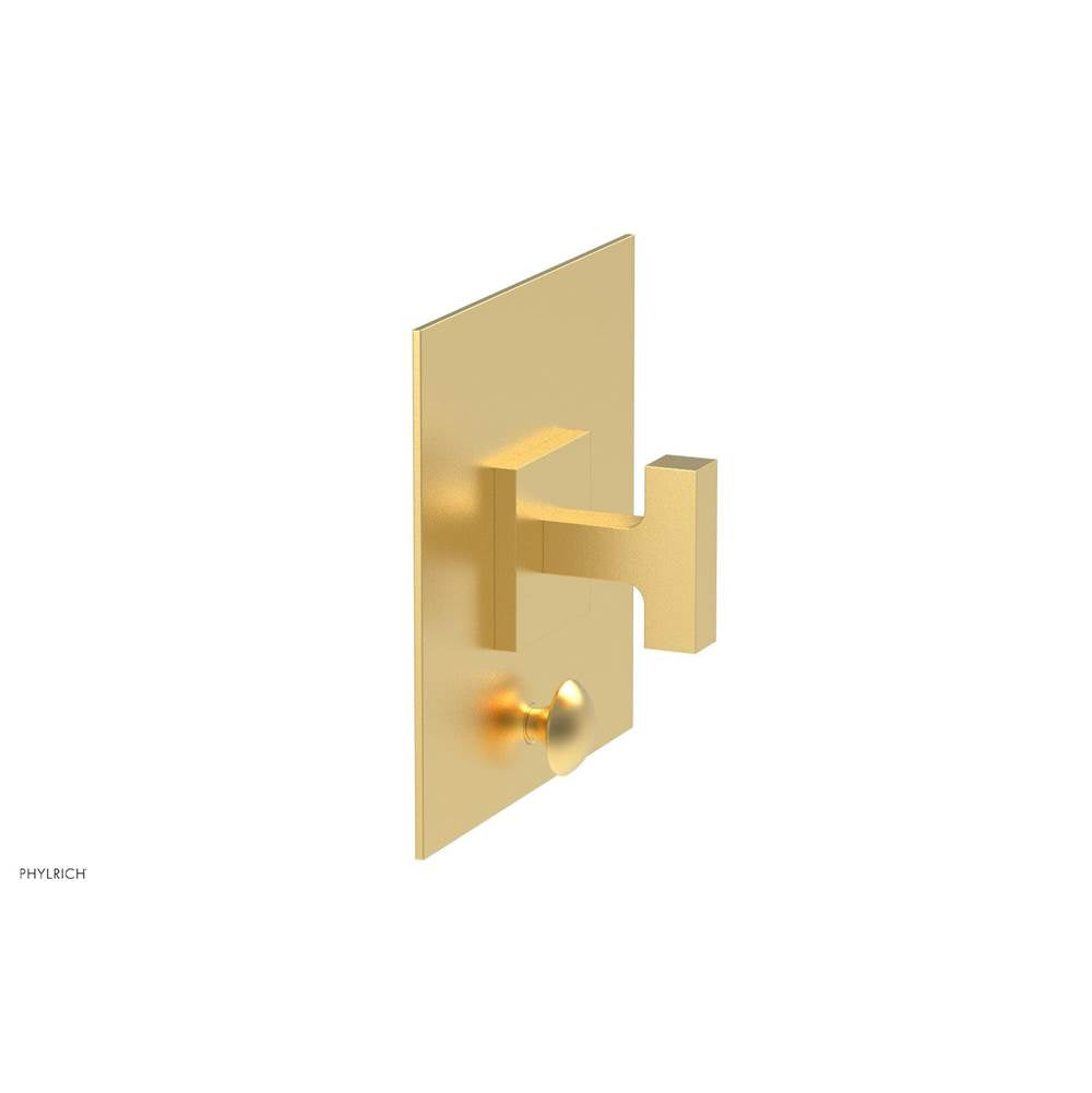 Phylrich - CROI - Pressure Balance Shower Plate with Diverter and Lever Handle Trim Set - Burnished Gold