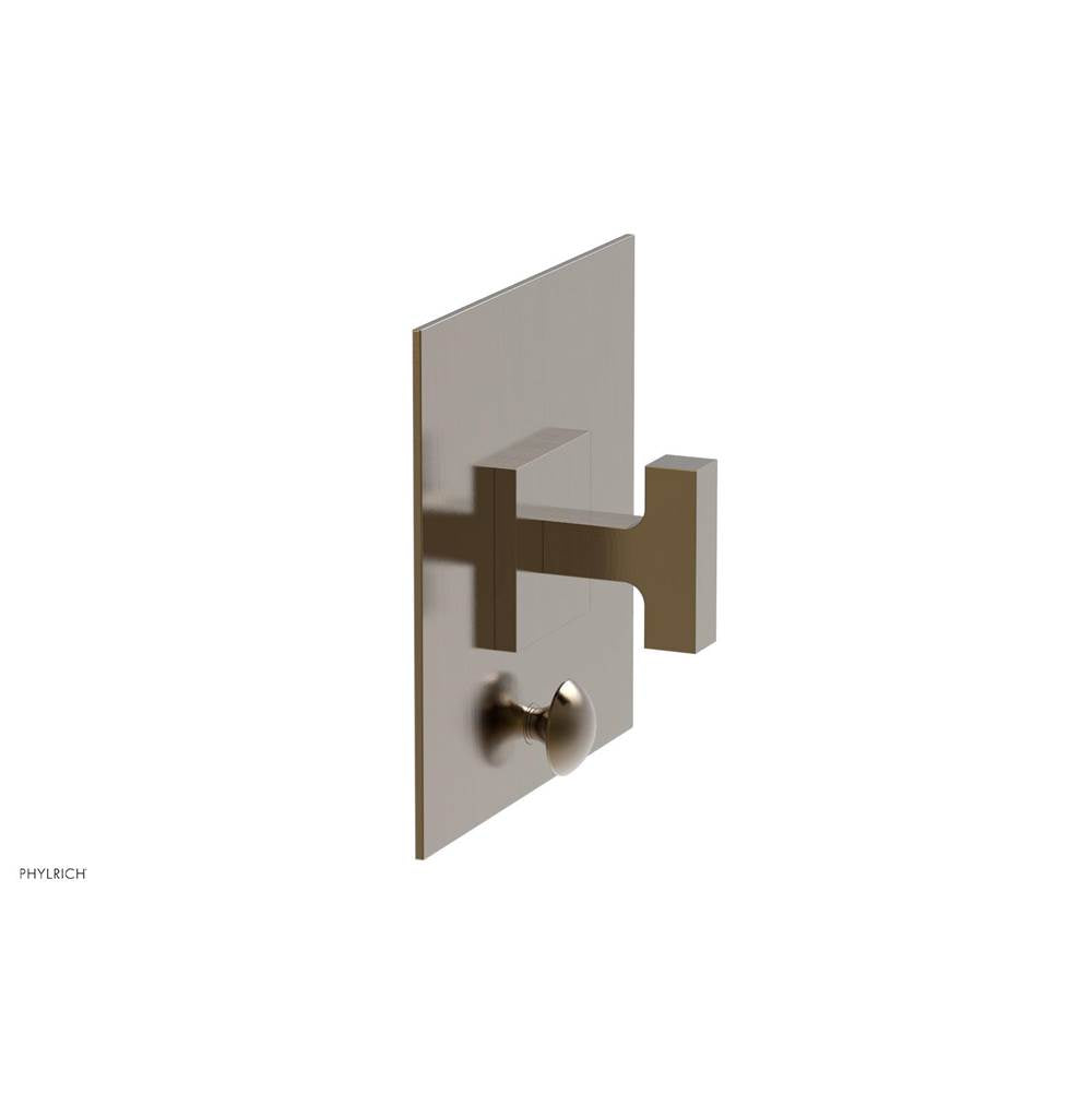 Phylrich - CROI - Pressure Balance Shower Plate with Diverter and Lever Handle Trim Set - Antique Brass