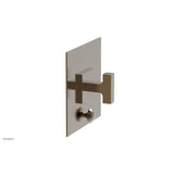 Phylrich - CROI - Pressure Balance Shower Plate with Diverter and Lever Handle Trim Set - Antique Brass