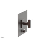 Phylrich - CROI - Pressure Balance Shower Plate with Diverter and Lever Handle Trim Set - Weathered Copper