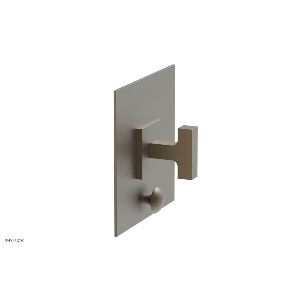 Phylrich - CROI - Pressure Balance Shower Plate with Diverter and Lever Handle Trim Set - Architectural Bronze