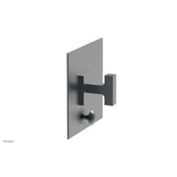 Phylrich - CROI - Pressure Balance Shower Plate with Diverter and Lever Handle Trim Set - Gun Metal