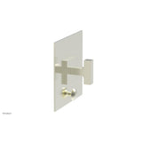 Phylrich - CROI - Pressure Balance Shower Plate with Diverter and Lever Handle Trim Set - Satin Nickel