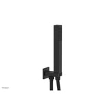 Phylrich - Square Hand Shower with Connector & Hose - Matte Black