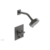 Phylrich - CROI - Pressure Balance Shower and Diverter Set (Less Spout), Cross Handle - Oil Rubbed Bronze