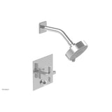 Phylrich - CROI - Pressure Balance Shower and Diverter Set (Less Spout), Cross Handle - Polished Chrome