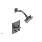 Phylrich - CROI - Pressure Balance Shower and Diverter Set (Less Spout), Cross Handle - Gun Metal