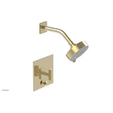 Phylrich - CROI - Pressure Balance Shower and Diverter Set (Less Spout), Lever Handle - Polished Brass Uncoated