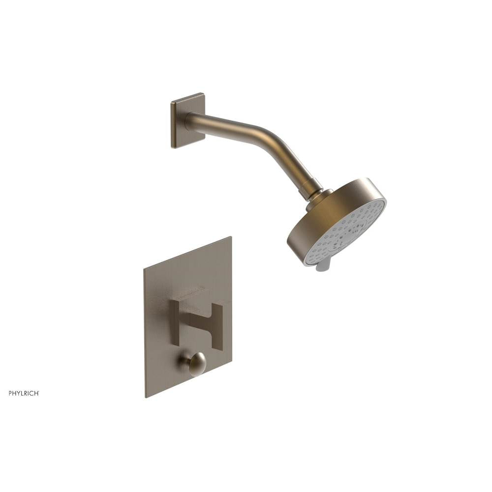 Phylrich - CROI - Pressure Balance Shower and Diverter Set (Less Spout), Lever Handle - Old English Brass