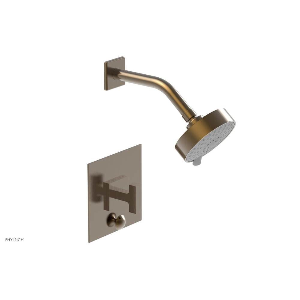 Phylrich - CROI - Pressure Balance Shower and Diverter Set (Less Spout), Lever Handle - Antique Brass