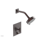 Phylrich - CROI - Pressure Balance Shower and Diverter Set (Less Spout), Lever Handle - Weathered Copper