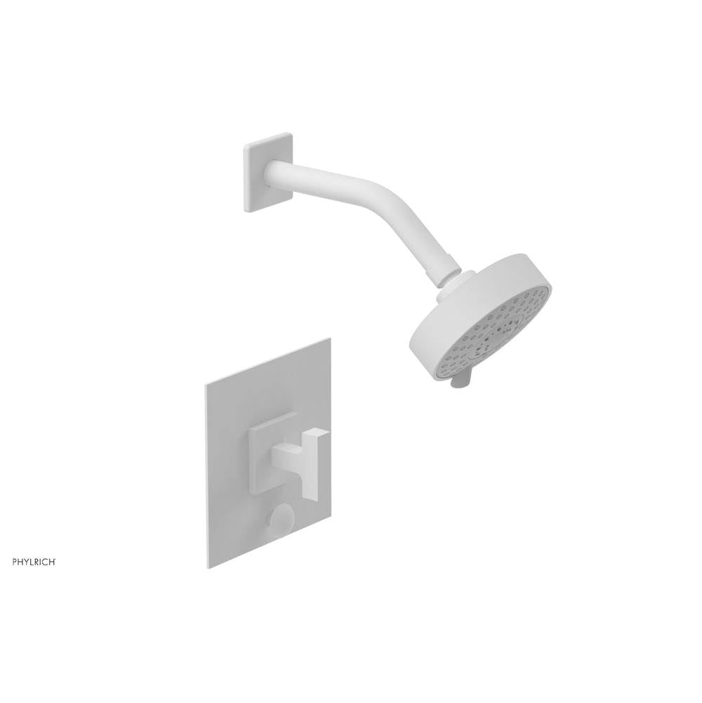 Phylrich - CROI - Pressure Balance Shower and Diverter Set (Less Spout), Lever Handle - Satin White