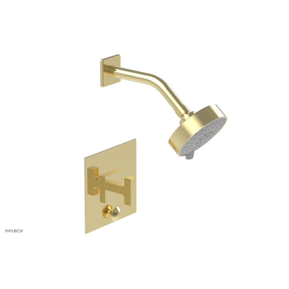 Phylrich - CROI - Pressure Balance Shower and Diverter Set (Less Spout), Lever Handle - Polished Brass