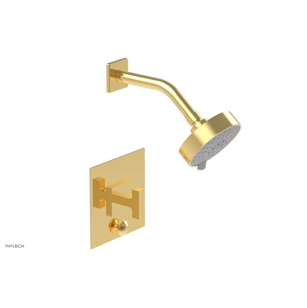 Phylrich - CROI - Pressure Balance Shower and Diverter Set (Less Spout), Lever Handle - Polished Gold