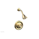 Phylrich - Pb Shwr To, Cross Hdl - Satin Brass