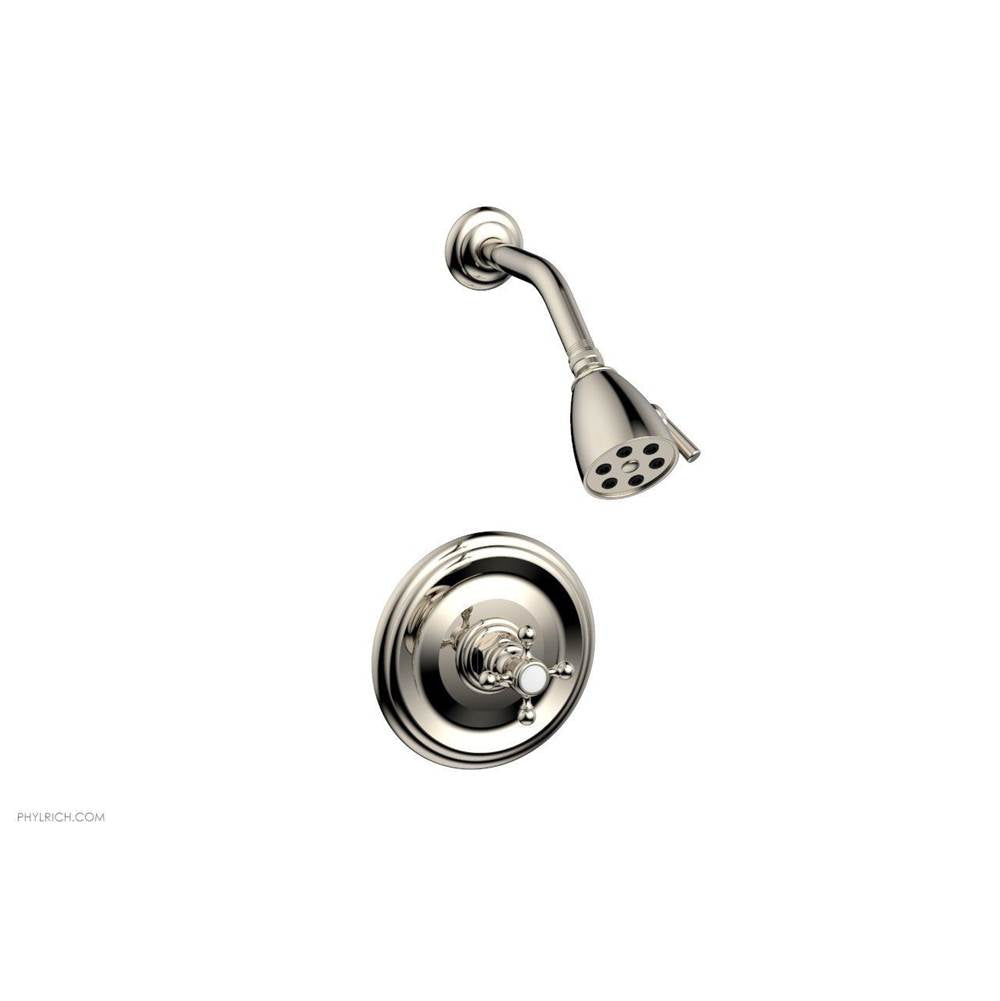 Phylrich - Pb Shwr To, Cross Hdl - Polished Nickel