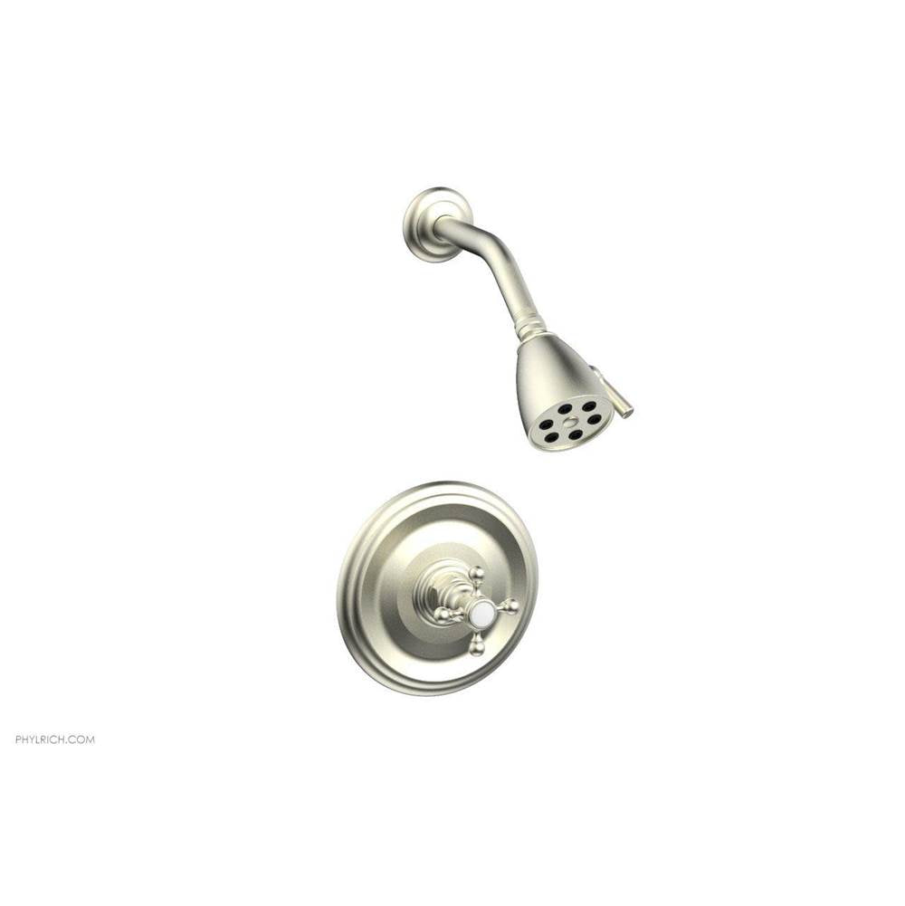 Phylrich - Pb Shwr To, Cross Hdl - Satin Nickel