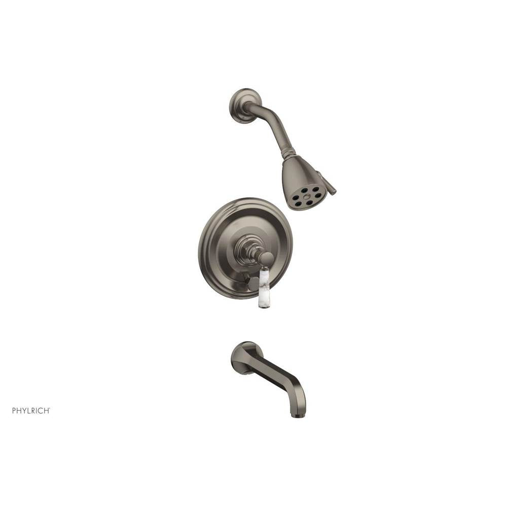 Phylrich - Pb T/Shwr To, Marble Lever Hdl - Pewter