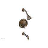 Phylrich - Pb T/Shwr To, Marble Lever Hdl - Old English Brass