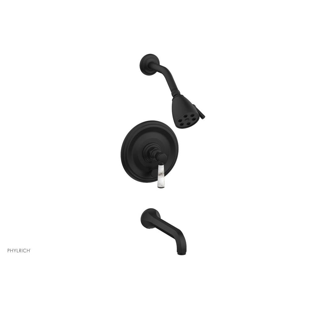 Phylrich - Pb T/Shwr To, Marble Lever Hdl - Matte Black