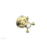 Phylrich - Div/Vol Cross Hdl To - Polished Brass Uncoated