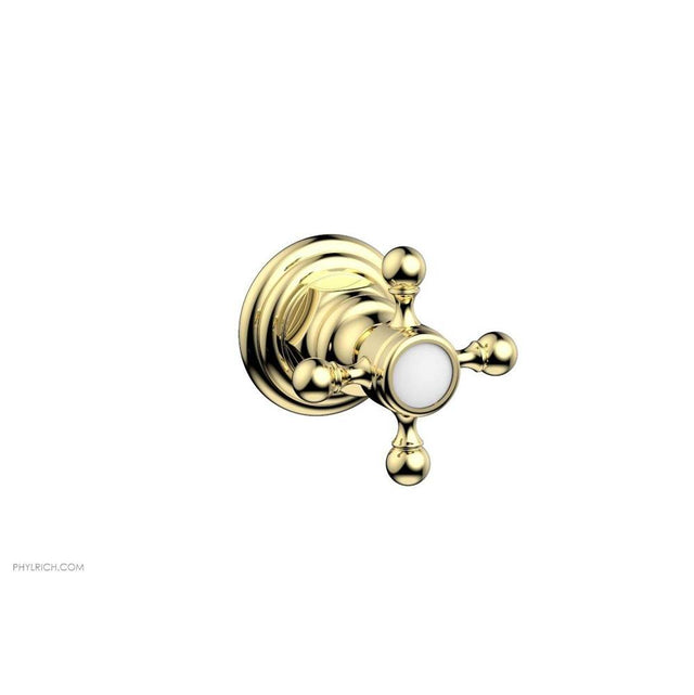 Phylrich - Div/Vol Cross Hdl To - Polished Brass
