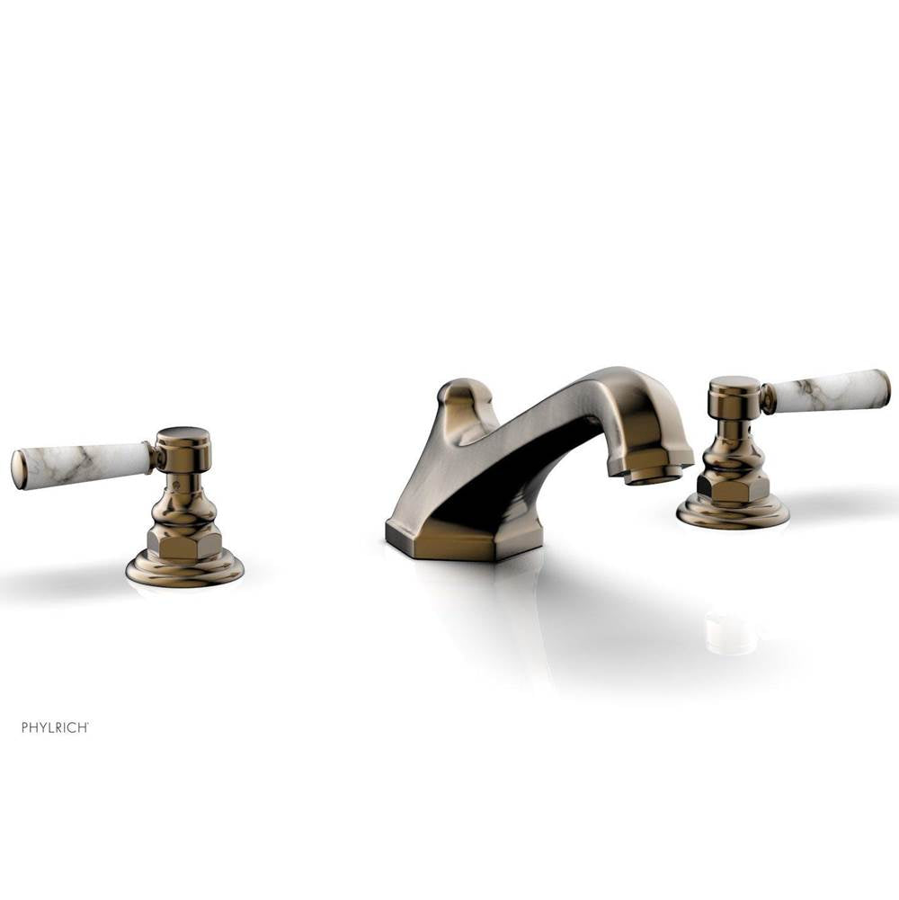 Phylrich - Deck Tub Set To Lv Hdl - Antique Brass