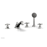 Phylrich - Deck Tub W/Hs To Cr Hdl - Satin chrome