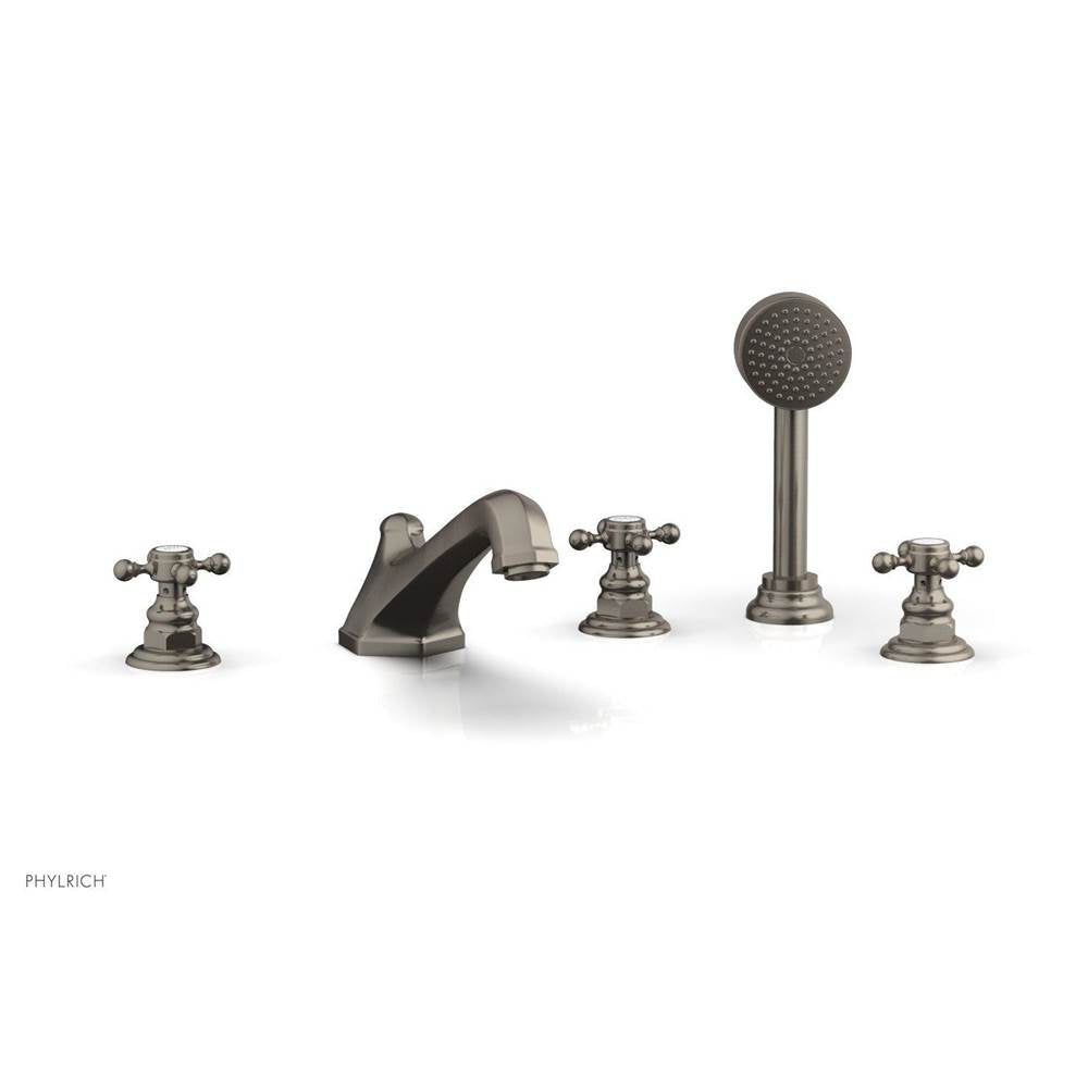 Phylrich - Deck Tub W/Hs To Cr Hdl - Pewter
