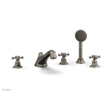 Phylrich - Deck Tub W/Hs To Cr Hdl - Pewter
