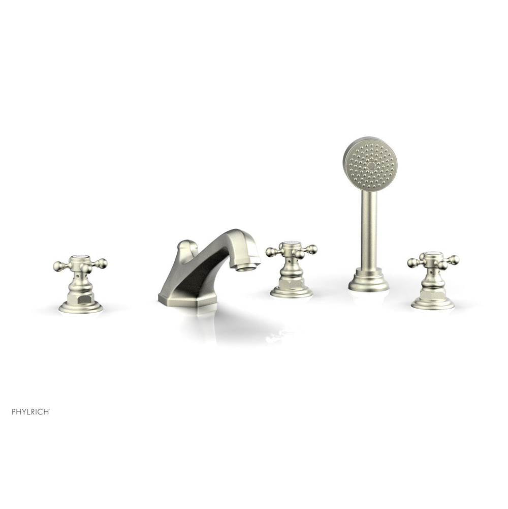 Phylrich - Deck Tub W/Hs To Cr Hdl - Satin Nickel