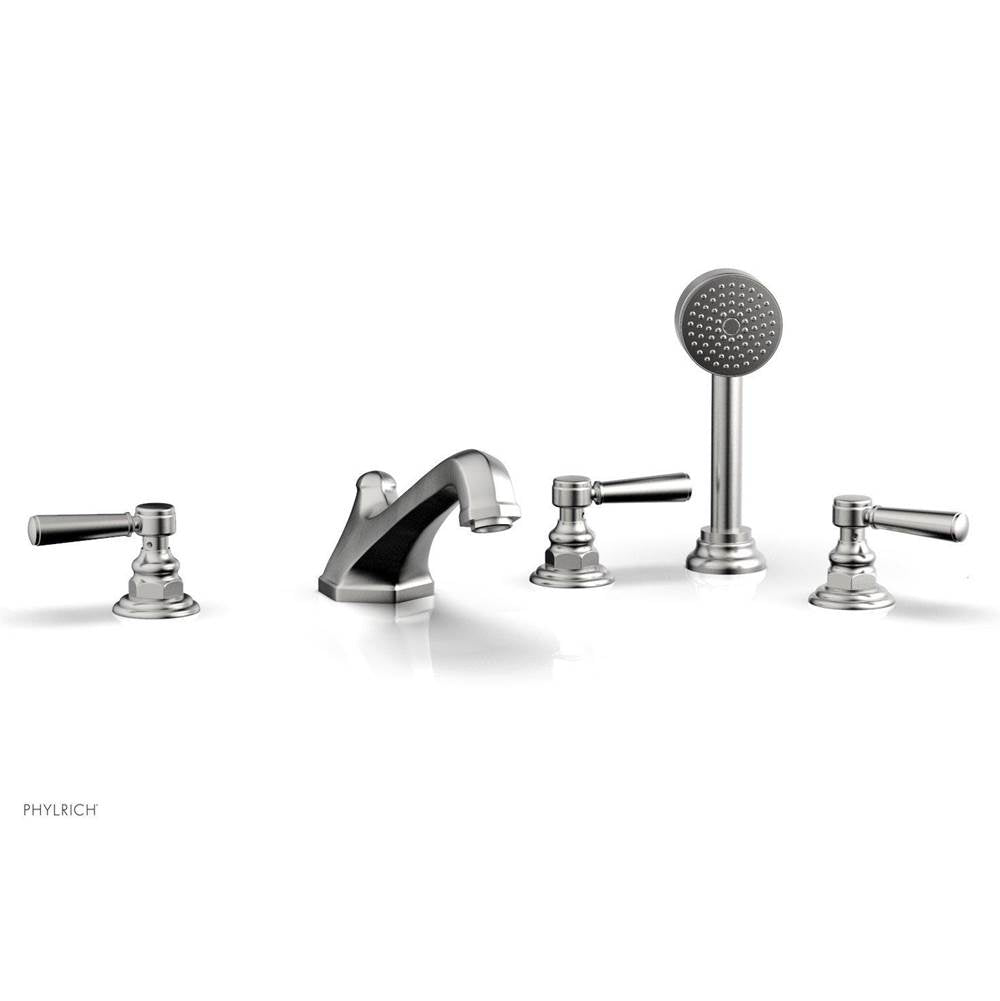 Phylrich - Deck Tub W/Hs To Cr Hdl - Satin chrome
