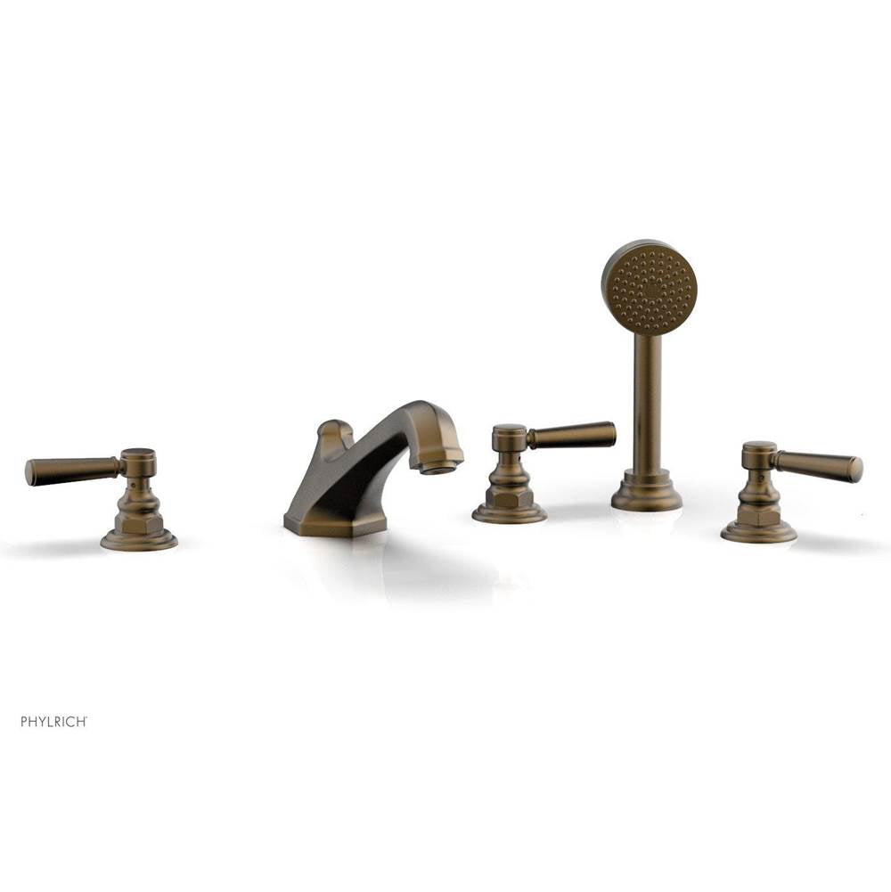 Phylrich - Deck Tub W/Hs To Cr Hdl - Old English Brass