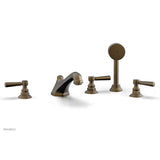Phylrich - Deck Tub W/Hs To Cr Hdl - Old English Brass